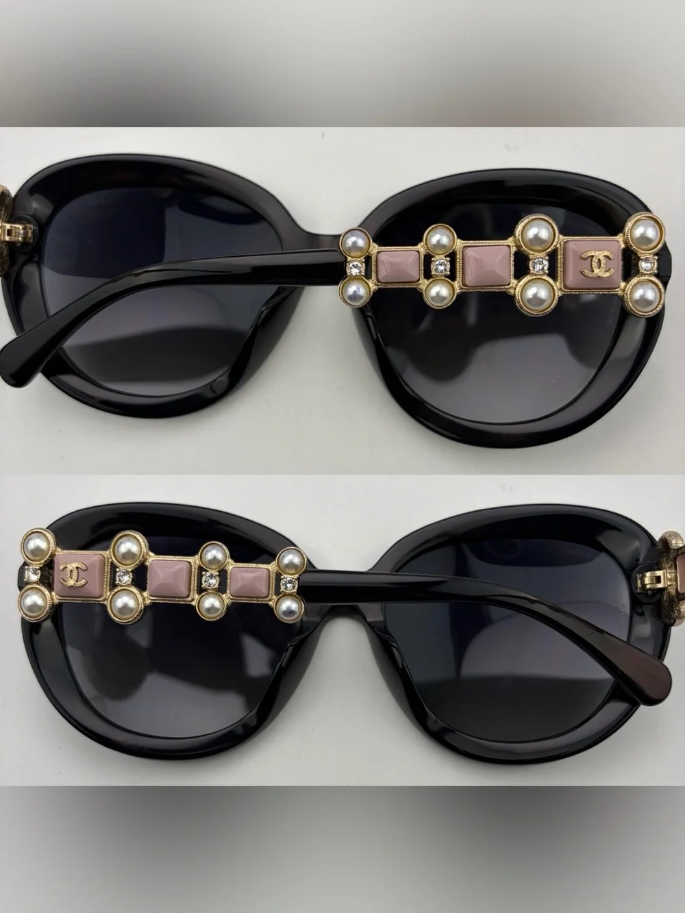 NWOT Vintage Chanel ‘Bijou’ Pearl Polarized Sunglasses ~ 5334-B-A